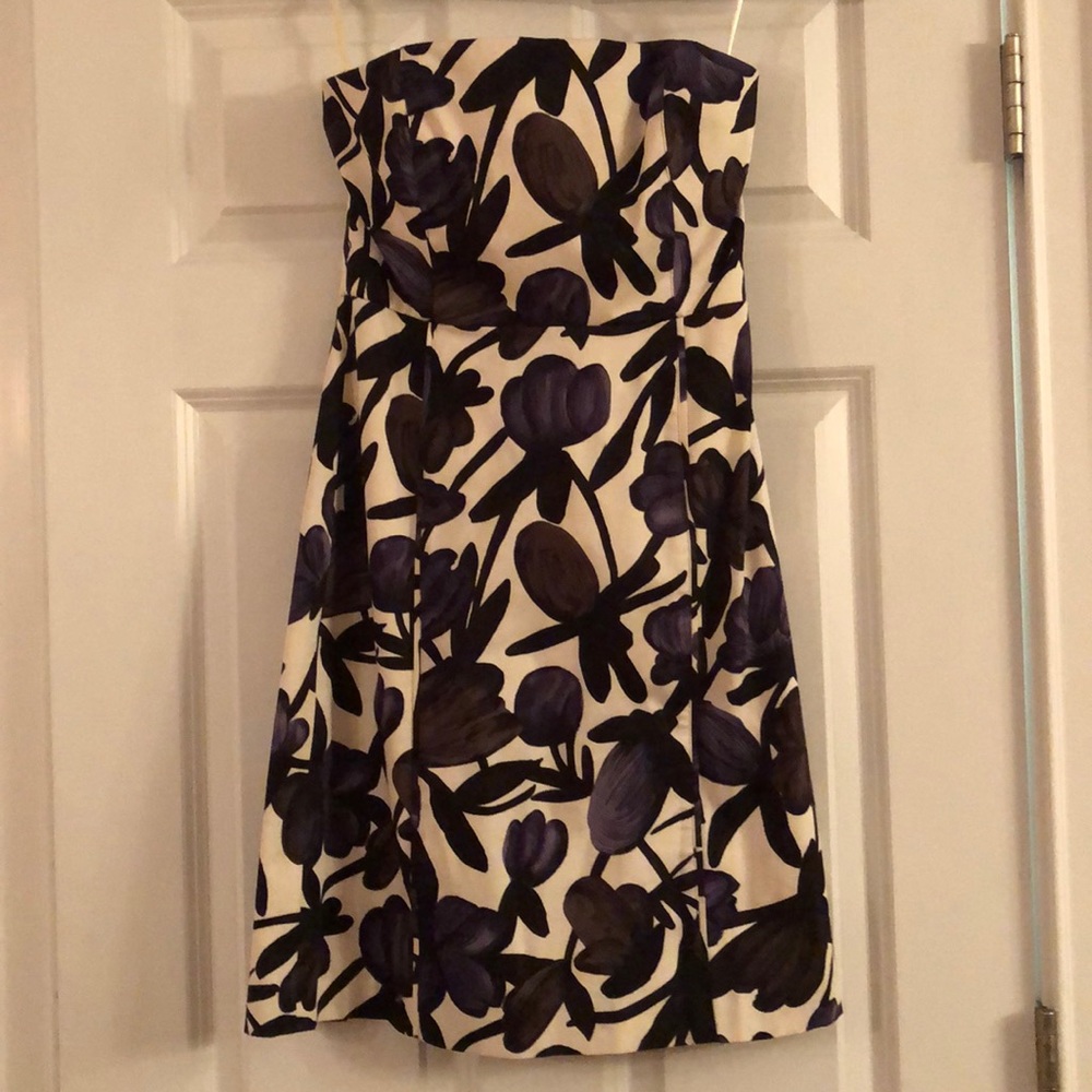 Banana Republic Floral Strapless Dress